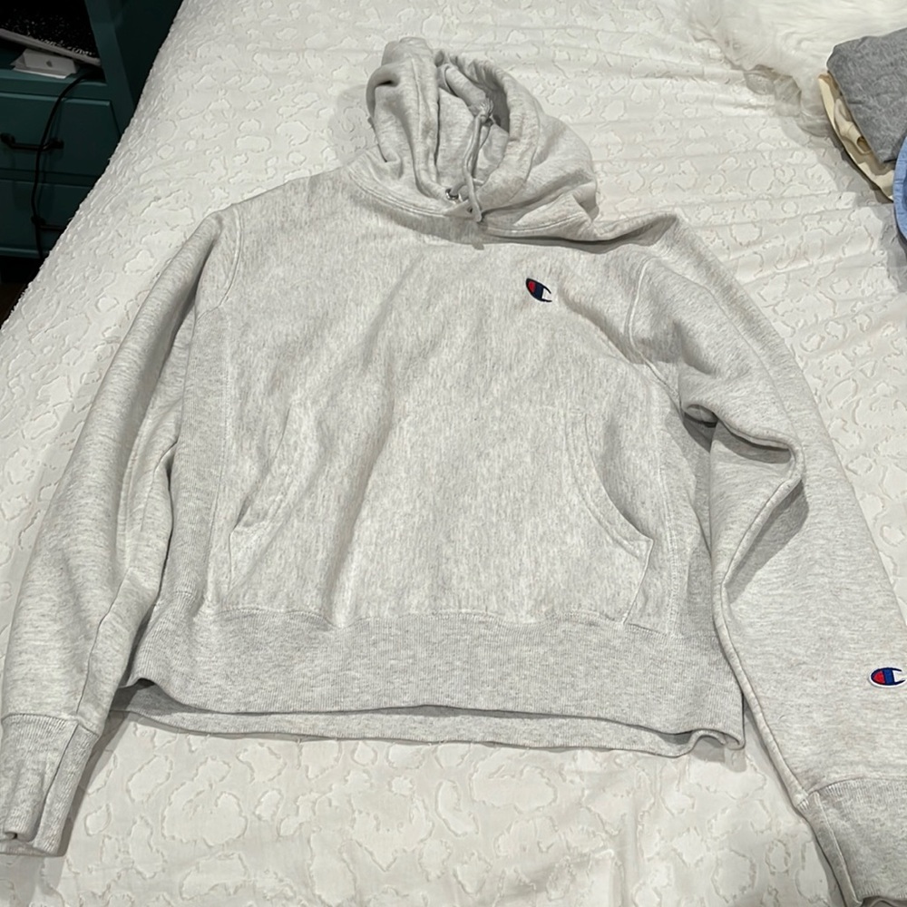White champion hoodie